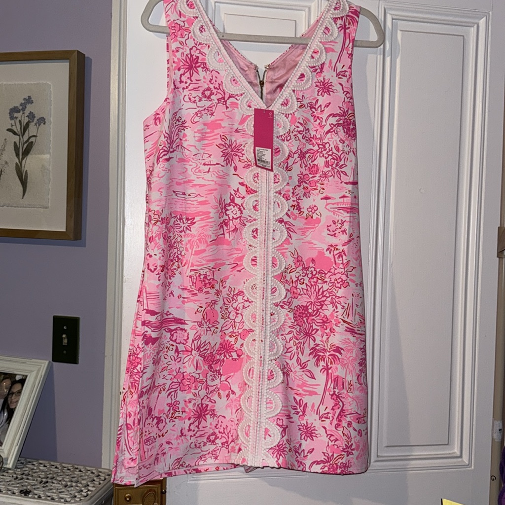 Lilly Pulitzer Ronnie V Neck Romper Peony Pink